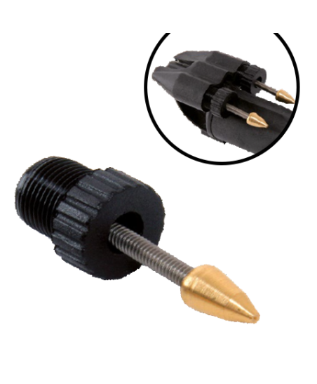 PAIR OF PLASTIC SEEDS WITH STAINLESS STEEL PIVOT Agachon