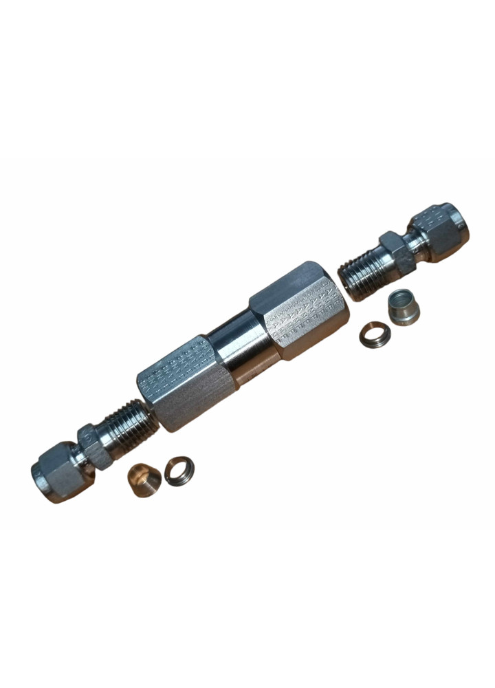 FILTRO EM LINHA DE AÇO INOXIDÁVEL 10 MICRON