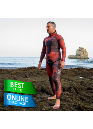 Wetsuit 5mm Camu Red